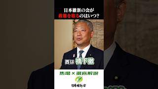 ○回目の衆議院選挙で政権をとります。　#shorts #日本維新の会 #政権交代