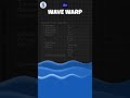 Wave warp effect in After effects #aftereffects #aftereffectstips #waves