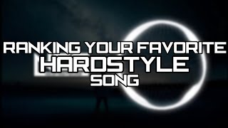 Ranking Your Favorite Hardstyle Songs