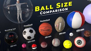 Ball size comparison | ball comparison | balls size comparison | world data |🏀⚽ ball