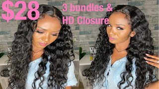 How to: $28 weave! Vice hair bundles and HD closure