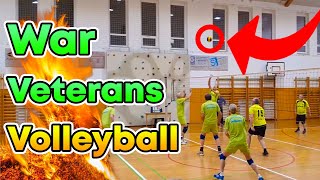 Volleyball Slovenia: War Veterans Play Volleyball Match - Team DeSUS vs Team Hoce