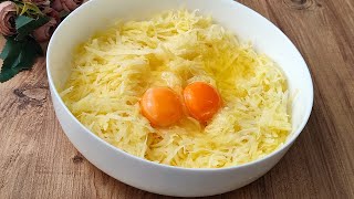 For sahur 📣 3 POTATOES AND 2 EGGS You must try this recipe 😍Practical and very tasty ✌🏻