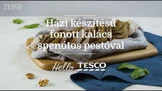 Fonott kalács spenótos pestóval | Tesco Receptek