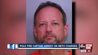 Polk Fire Rescue Captain arrested for possession of methamphetamines
