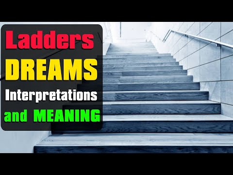 What is a possible and typical meaning for someone who dreams about falling off a ladder?