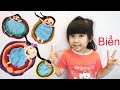 Trò Chơi Nặn Mô Hình Gia Đình Bé Bún Tắm Biển – Đồ Chơi Trẻ Em Cát Xốp ♥CreativeKids ♥