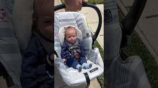 Twin Babies Going for a Walk#youtubeshorts #shorts #babyshorts #funnyvideo