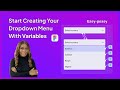 How To Create Dropdown Menu in Figma with Variables | Figma Tutorial