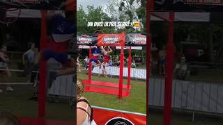 Duel 100m OCR Ultra serré 🥵🤯 #ocr #ninjawarrior #parkour #sprint #ocr100