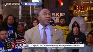 UNDISPUTED LeBron James and Kaepernick had very different reactions to Trump winning |