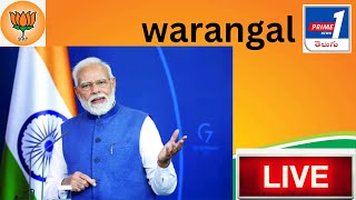 //PRIME1NEWS// LIVE //PM Shri Narendra Modi  public meeting in Warangal,   Lok Sabha Election 2024