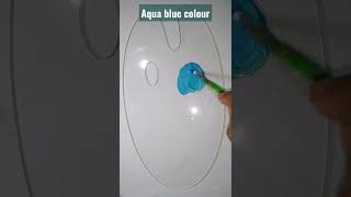 How to make aqua blue color | colour mixing #aquablue #colour #colourmixing #colourmaking #easy