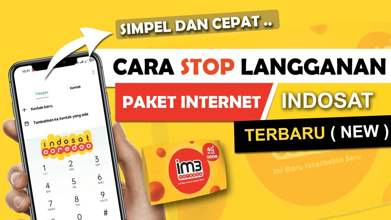 Cara Berhenti Berlangganan Paket Internet Indosat Terbaru - YouTube