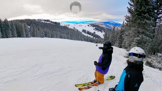 Skiing Vail Ski Resort Colorado Top to Bottom