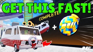 How to get SANTA BUS FAST In Build-A-Car EVENT Drive World! (EASY GUIDE)