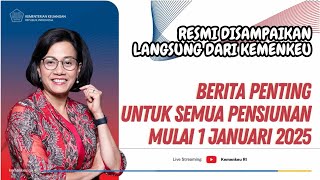 🔴TERBARU UNTUK PENSIUNAN ! BERITA PENTING U/KESEJAHTERAAN DARI PEMERINTAH MULAI TGL 1 JANUARI 2025