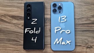 Samsung Galaxy Z Fold 4 vs iPhone 13 Pro Max