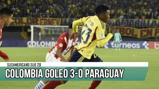 Colombia gano 3-0 Paraguay, goleo en el Sudamericano Sub 20