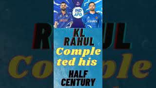 KL Rahul completed his half century with a six in just 35 balls | Ind Vs Afg | World Cup #shorts