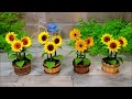 （100均）小さくて可愛い！紙コップとアイスクリームの棒で作る 樽型プランターの作り方【diy】small and cute barrel planter