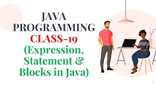 JAVA PROGRAMMING CLASS-19 (Expression, Statement & Blocks in Java)