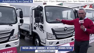 Nueva línea de camiones medianos y livianos Foton