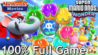 Super Mario Bros. Wonder - Full Game (All Worlds, 100% 3 Player Walkthrough)