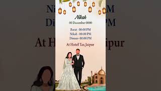 Muslim Wedding invitation Edius Project-61 |Islamic Invitation |Edius 7-8-9-10-11 (M-9414402138)
