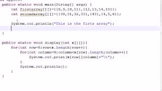 Java Programming Tutorial 34 Table for Multi Arrays