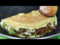 cheesy chicken egg wrap chicken u0026 cheese omelette recipe breakfast recipe