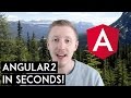 Angular2 in SECONDS with Angular CLI