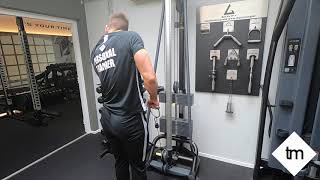 Unilateral cable shrug