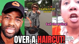 Baby Momma AND HER MOTHER both CRASH OUT on Dad for giving his kids haircuts!