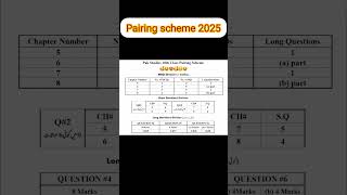10th Pak Study Pairing Scheme 2025 10th Class Pak Study Pairing Scheme