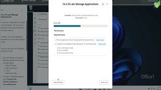 CompTIA A+ 14.3.10 Manage Applications Testout Lab