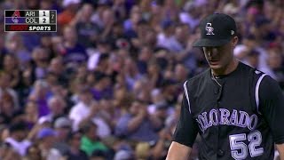 ARI@COL: Rusin strikes out Blanco swinging