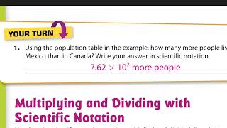 Lesson 15.4 Operations with Scientific Notation