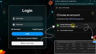 Google Sign In Authentication Using Firebase | HTML CSS JavaScript | Part 3