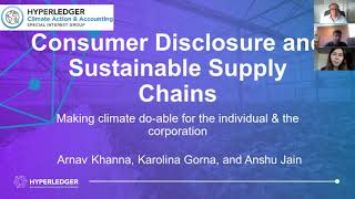Consumer Disclosure and Sustainable Supply Chains Work Group