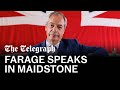 In full: Reform leader Nigel Farage gives speech in Maidstone