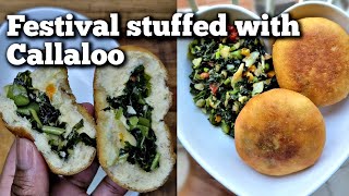 Festival stuffed with Callaloo and Saltfish