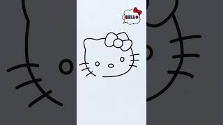 How to draw Hello Kitty 😻