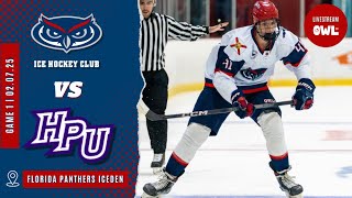 Florida Atlantic University Owls vs High Point University Panthers | Ice Hockey 02/07