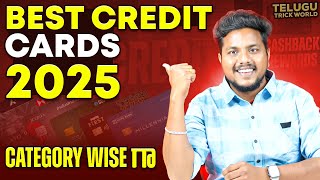 Best Credit Cards 2025 | Category - Wise Credit Cards: Cashback,Grocery,Food,Fuel,Forex