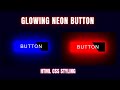 Glowing Neon Light Button Animation Effects on Hover | CSS Snake Border Easiest Way To Learn