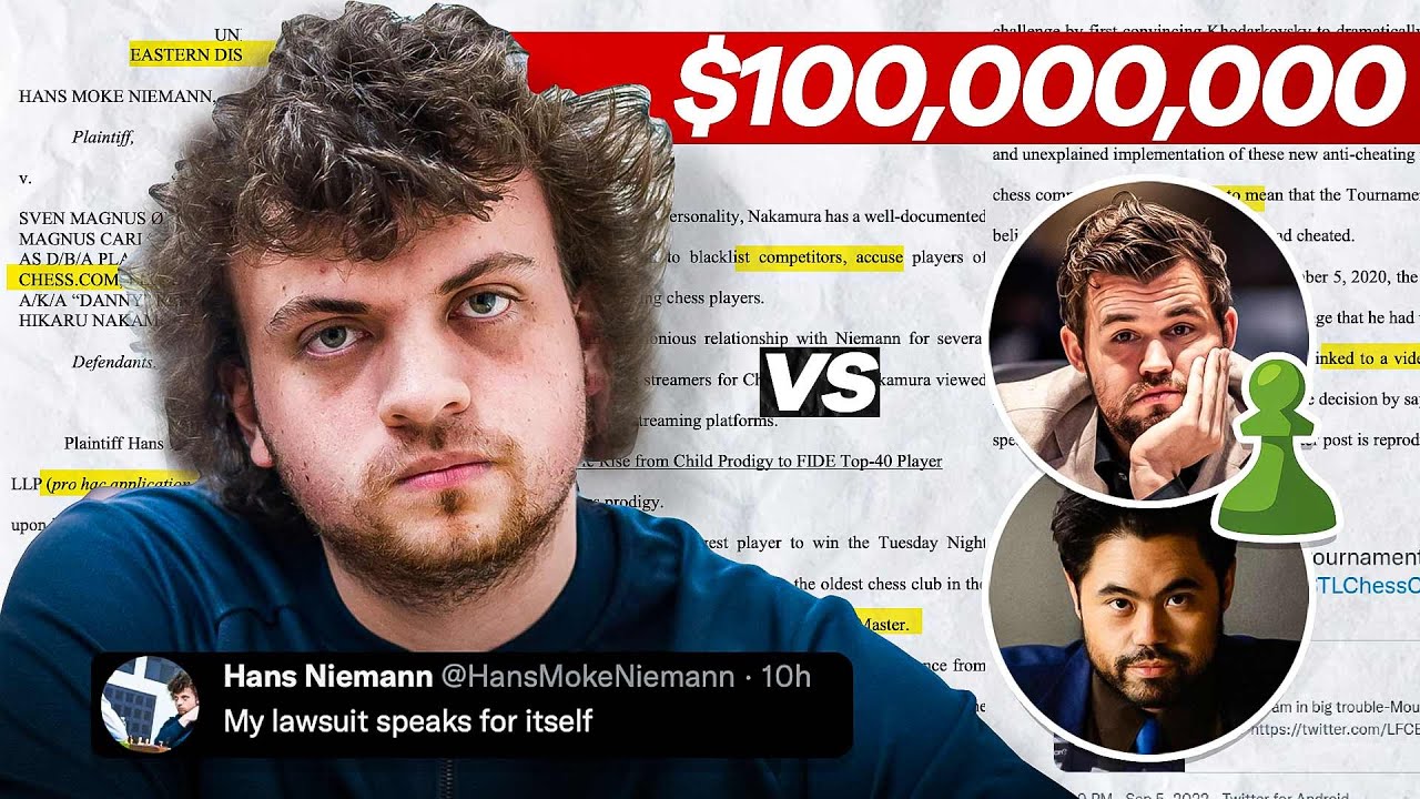 Niemann Files Lawsuit Against Carlsen, Nakamura, Chess.com For US$100 ...