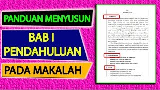 Panduan Menyusun Pendahuluan Makalah