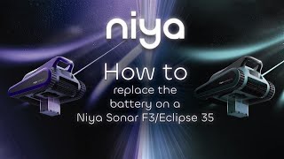 How to replace the battery on a Niya Sonar F3/ Eclipse 35 robotic pool cleaner!