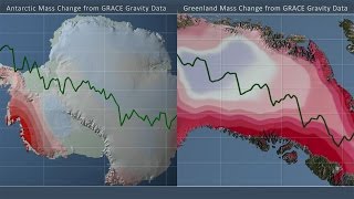 Antarctic \u0026 Greenland Ice Mass Loss 2004 -2014